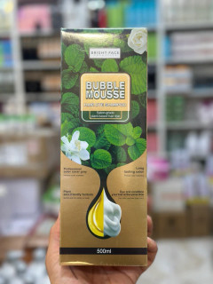 شامپو رنگ مو بابل موس مدل BRIGHT FACE رنگ مشکی حجم 500 میلی لیتر